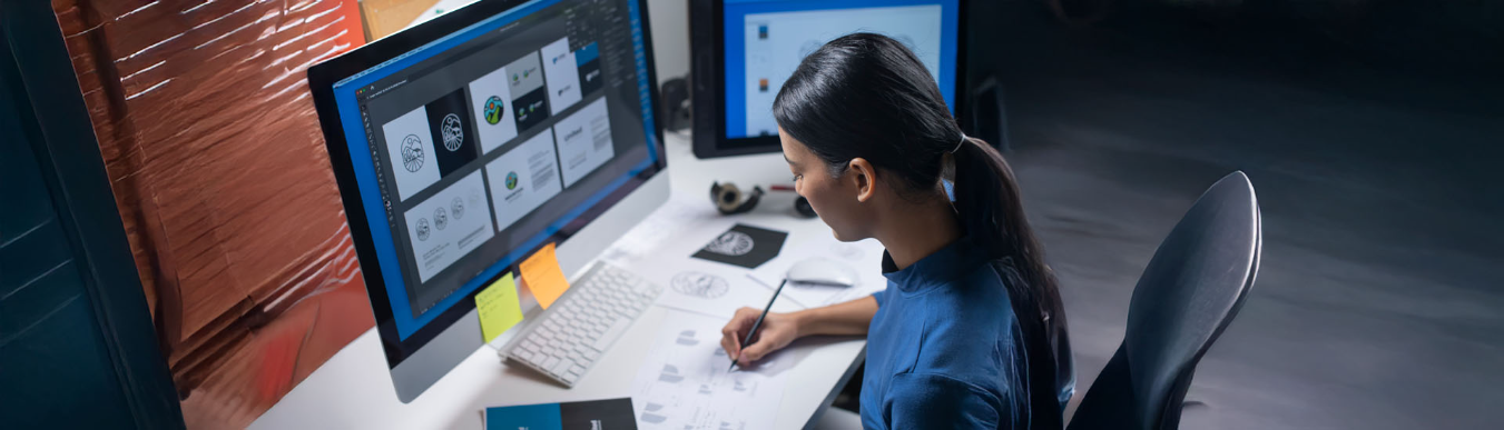 Students at computer